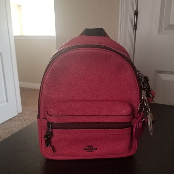 Coach Campus Leather Backpack - Picture 1 of 9